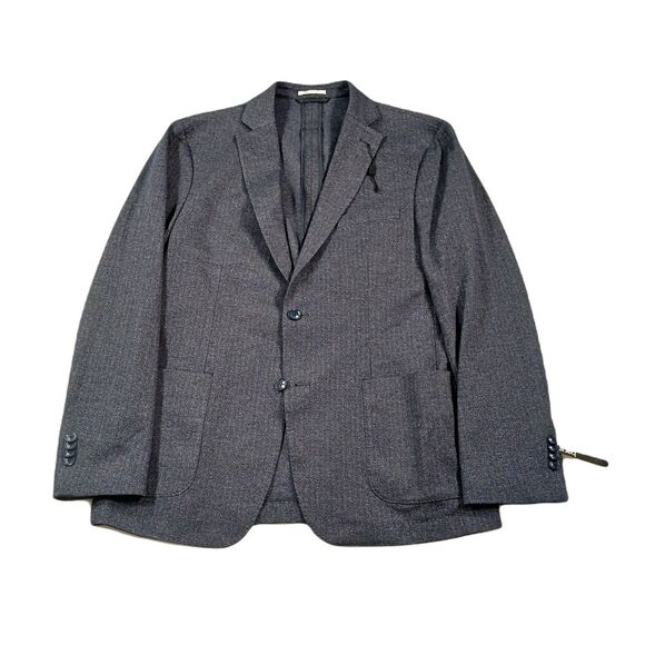 Bar III Slim-Fit Knit Herringbone Sport Coat‎ Mens 42R 42 Dark Blue $295